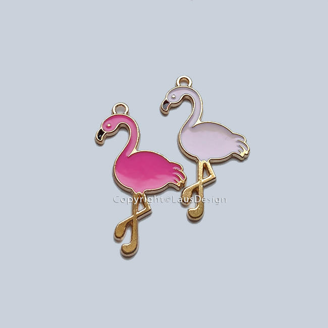 Charm - Flamingo gold