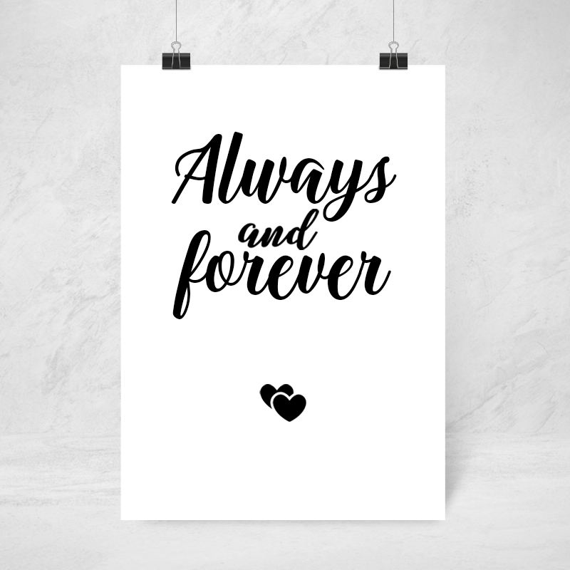 Poster - Always and forever