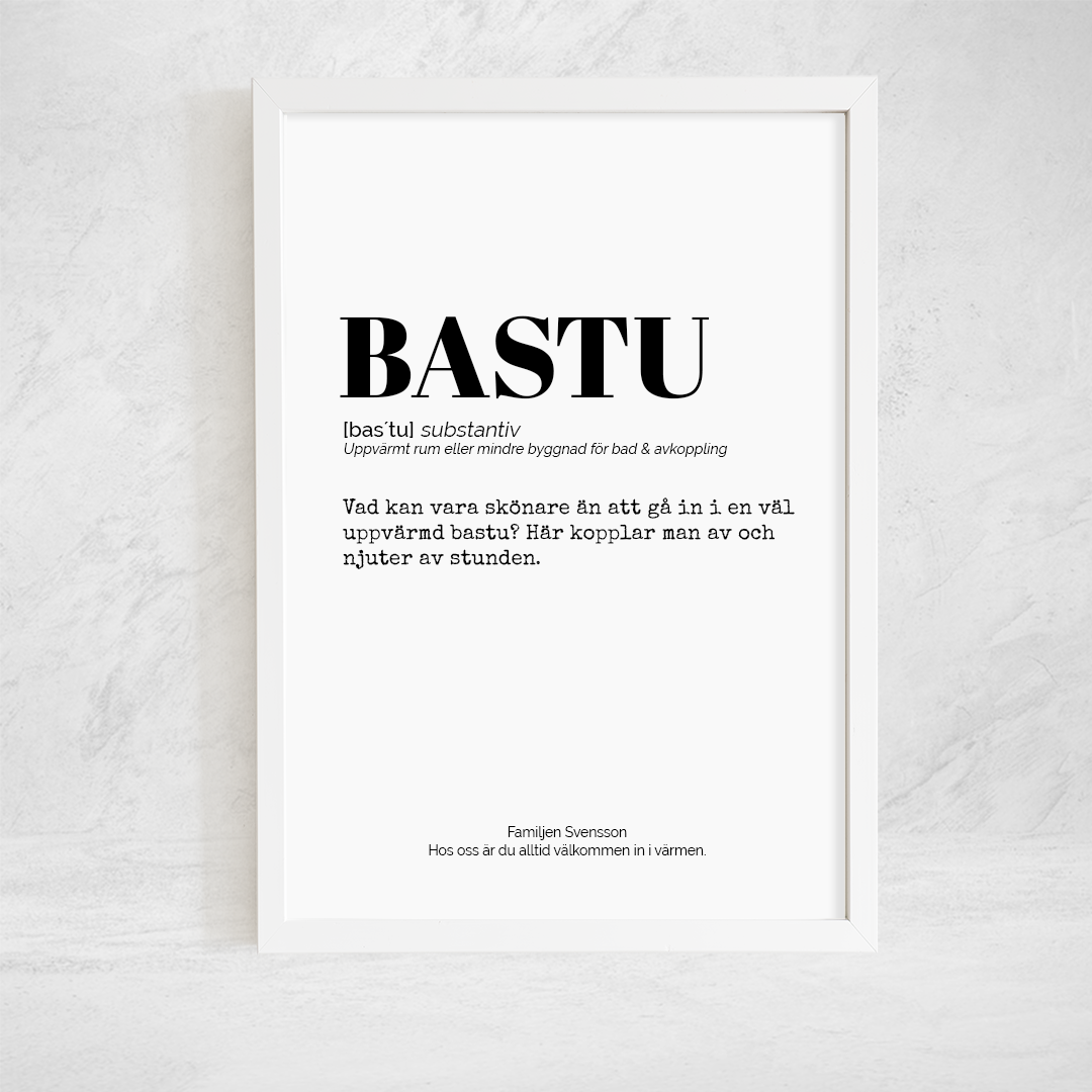 Poster - Bastu/Sauna