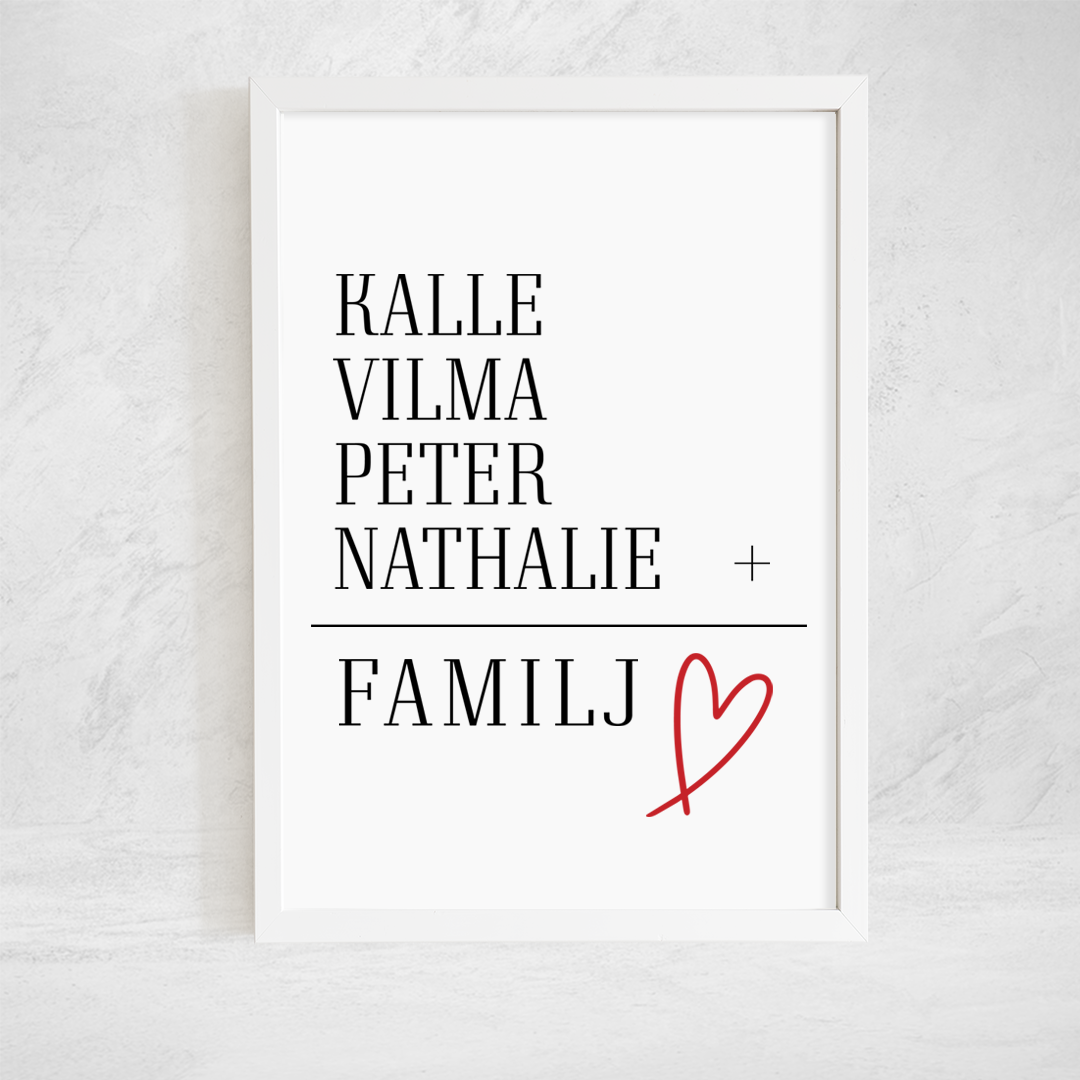 Poster - Familj