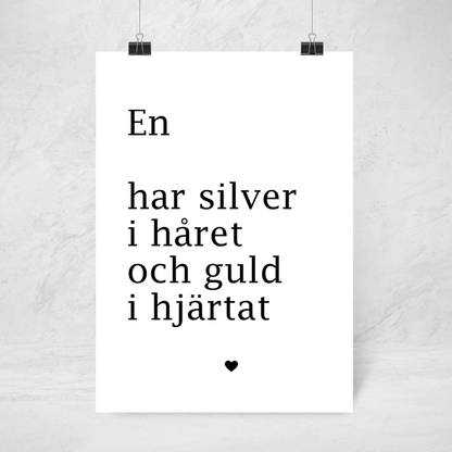 Poster - Guld i hjärtat