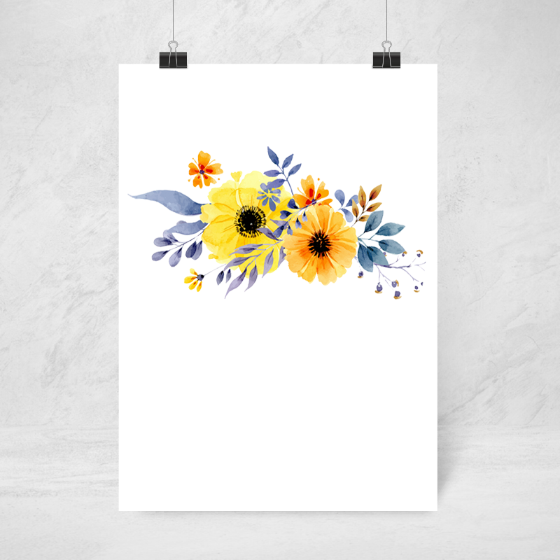 Poster - Gula blommor