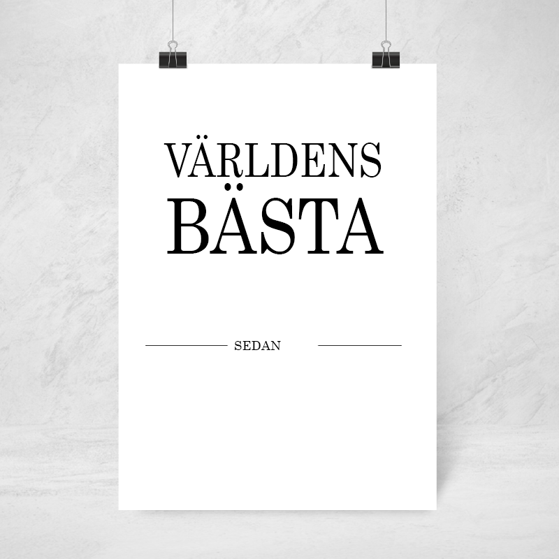 Poster - Världens bästa