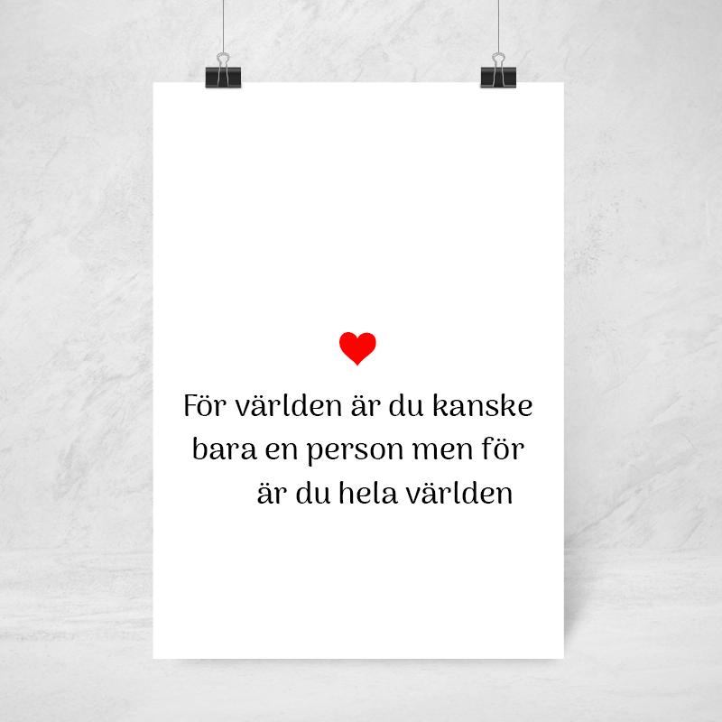 Poster - Hela världen