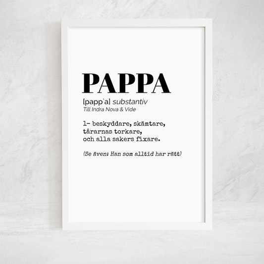 Poster - Pappa/Mamma