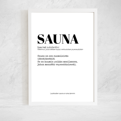 Poster - Sauna/Sauna